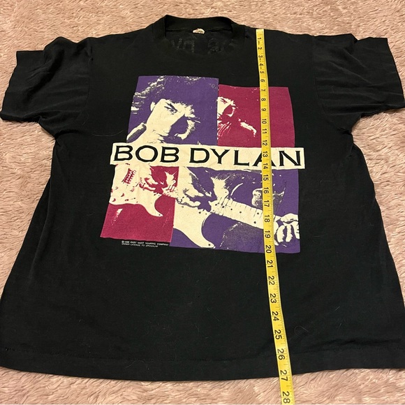 Bob Dylan Mercy Me tour 1989 vintage t-shirt XL - Picture 7 of 8